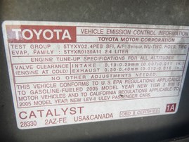 2005 Toyota Camry LE Silver 2.4L AT #Z22011